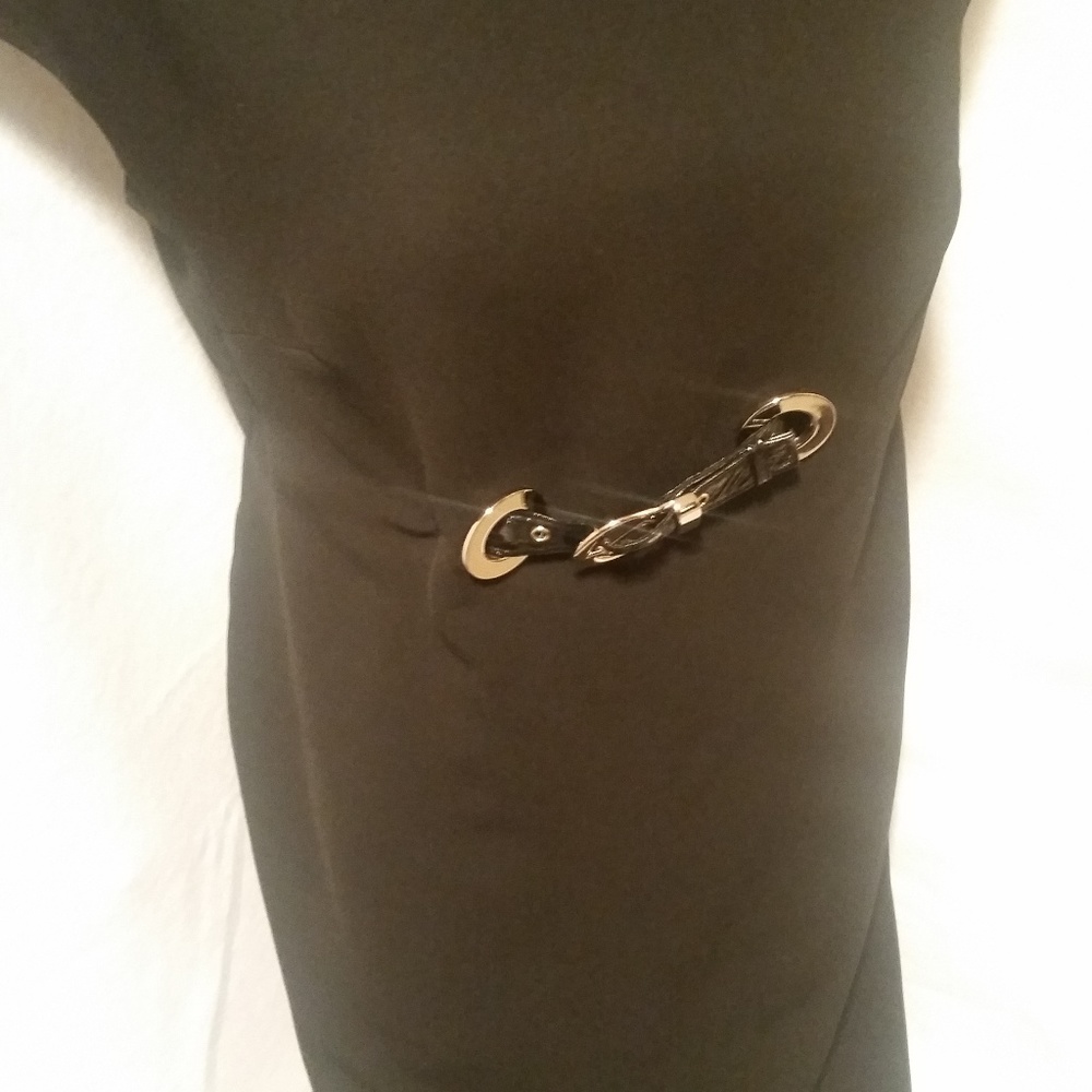 Jones New York Sleeveless Sheath Black Dress